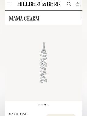 New Hillberg and Berk “mama” charm